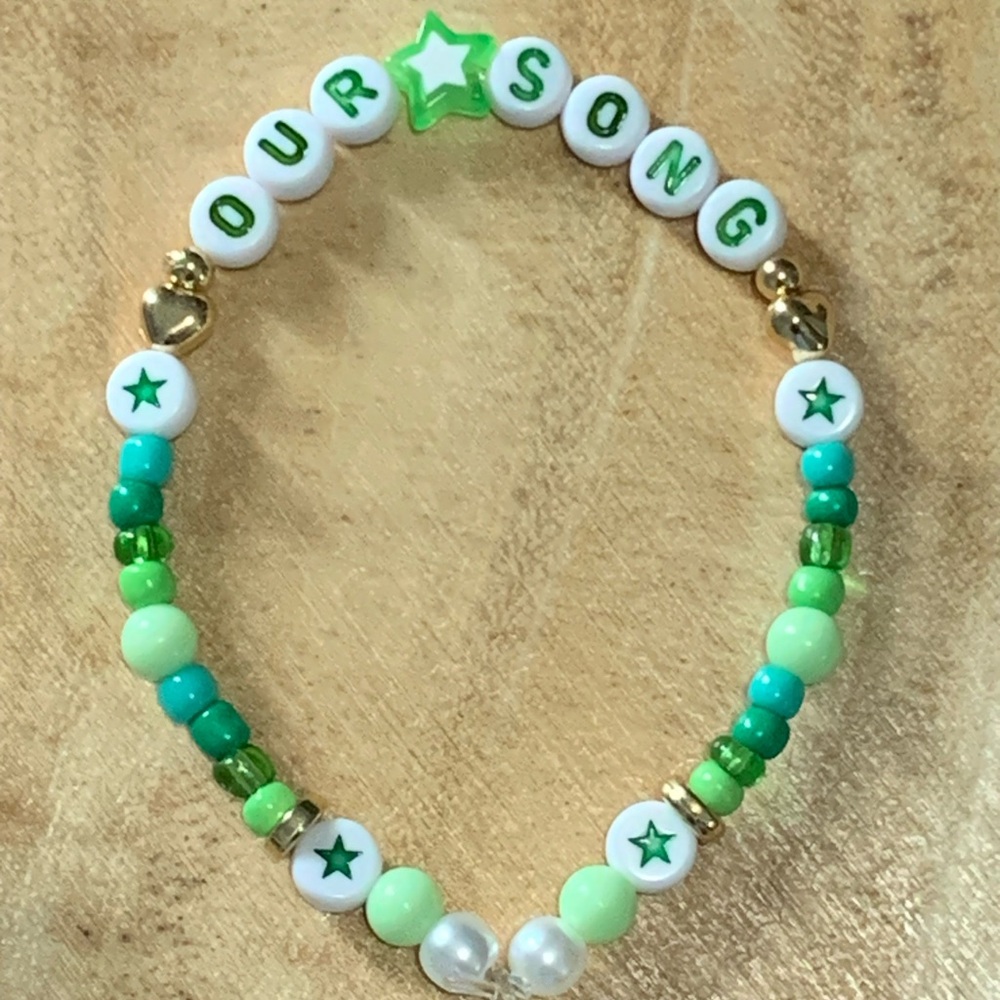 5 for $20 Taylor Swift Handmade Friendship Beaded Bracelet
“Our Song”